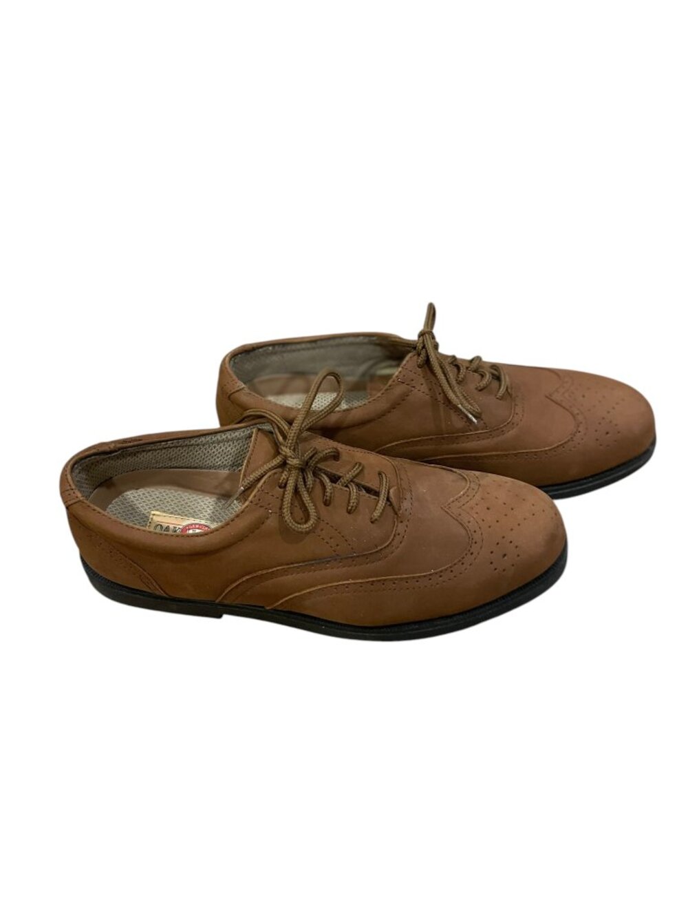 Oak Harbor Leather Loafers Lace Up Men's Size 10 1/2 Med Dark Copper NWT